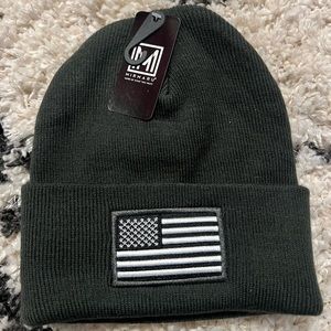 American flag beanie